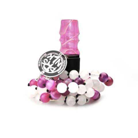 Персональный мундштук Personalka Stone Pink-White 3508-28 фото