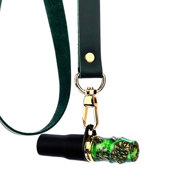Персональный мундштук Sunpipe Premium Mini Leather Green 2293-11 фото