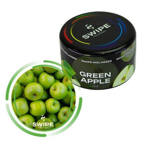 Безтютюнова суміш Swipe Green Apple 50g 1033 фото