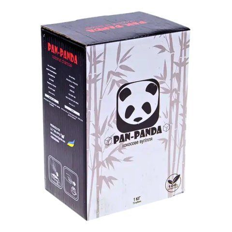 Вугілля кокосове PAN PANDA 1 кг 8691 фото