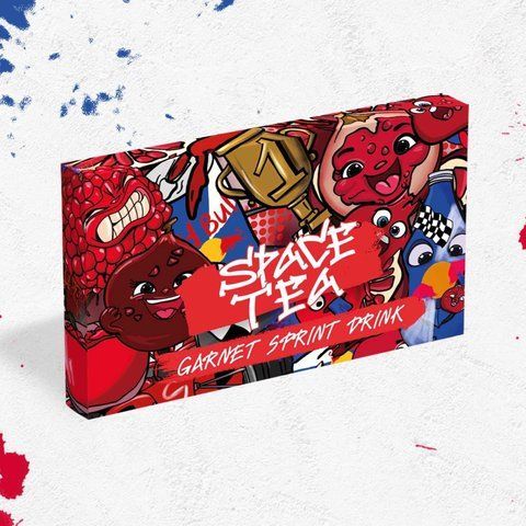 Безтютюнова суміш Space Tea Garnet Sprint Drink 40g 0029-1 фото