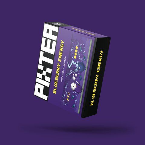 Безтютюнова суміш PixTea Blueberry Energy 50g 72 фото