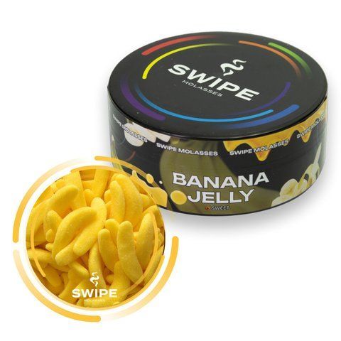 Безтютюнова суміш Swipe Banana Jelly 100g 6955 фото