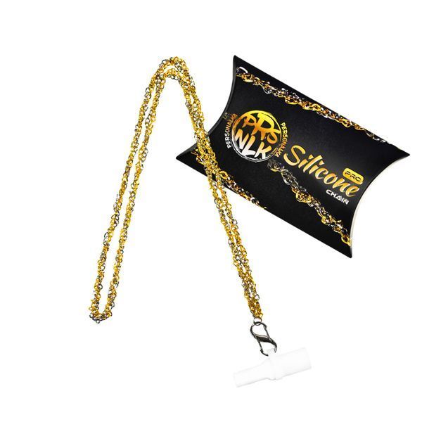 Персональний мунштук на ланцюжку Personalka Silicone Pro Chain Золотий 9917-1 фото
