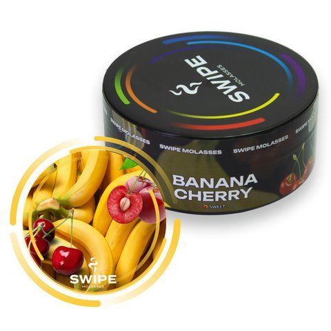 Безтютюнова суміш Swipe Banana Cherry 100g 4810 фото