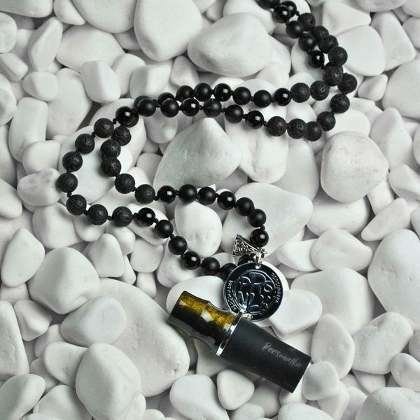 Персональный мундштук Personalka Stone Black-Gold 3508 фото