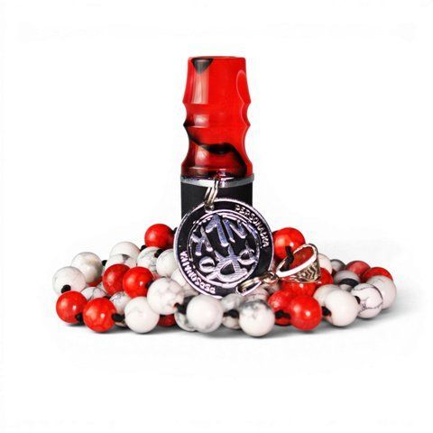 Персональный мундштук Personalka Stone Red-White 3508-23 фото